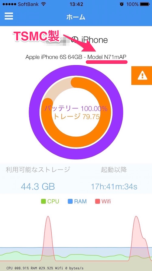 リラム・デバイス表示